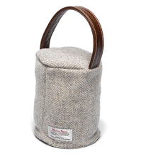Load image into Gallery viewer, Harris Tweed 100% Pure New Wool Doorstop Cover with Leather Handle