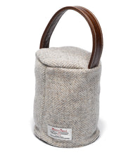 Load image into Gallery viewer, Harris Tweed 100% Pure New Wool Doorstop Cover with Leather Handle