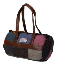 Load image into Gallery viewer, Harris Tweed 100% Pure New Wool Patchwork Bag with Leather Handle (3 Sizes)