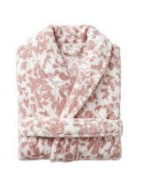 Load image into Gallery viewer, Slenderella Ladies Super Soft Floral Fleece Bath Robe (Blush)