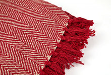 Load image into Gallery viewer, Recycled Cotton Herringbone Throw (5 Colours)