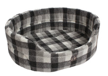 Load image into Gallery viewer, Gor Pets Highland Premium Oval Checked Pet Bed (Various Sizes &amp; Colours)