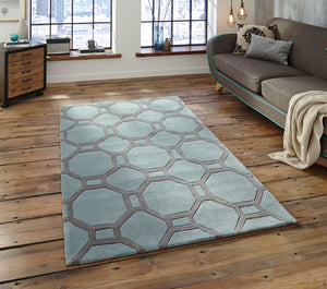 Hong Kong Hand Tufted Geometric Octagon Rug (Various Sizes & Colours)