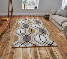 Load image into Gallery viewer, Hong Kong Hand Tufted Geometric Hexagon Rug (Various Sizes &amp; Colours)