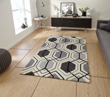 Load image into Gallery viewer, Hong Kong Hand Tufted Geometric Hexagon Rug (Various Sizes &amp; Colours)