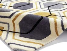 Load image into Gallery viewer, Hong Kong Hand Tufted Geometric Hexagon Rug (Various Sizes &amp; Colours)