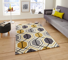 Load image into Gallery viewer, Hong Kong Hand Tufted Geometric Hexagon Rug (Various Sizes &amp; Colours)