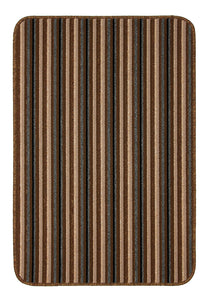 Ios Striped Hardwearing Mat or Runner with Anti Slip Backing (5 Colours)