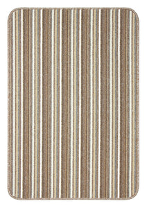 Ios Striped Hardwearing Mat or Runner with Anti Slip Backing (5 Colours)