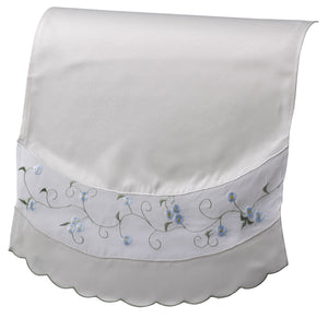 Isabelle Square Arm Caps & Chairback (Blue or Pink)