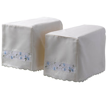 Load image into Gallery viewer, Isabelle Square Arm Caps &amp; Chairback (Blue or Pink)