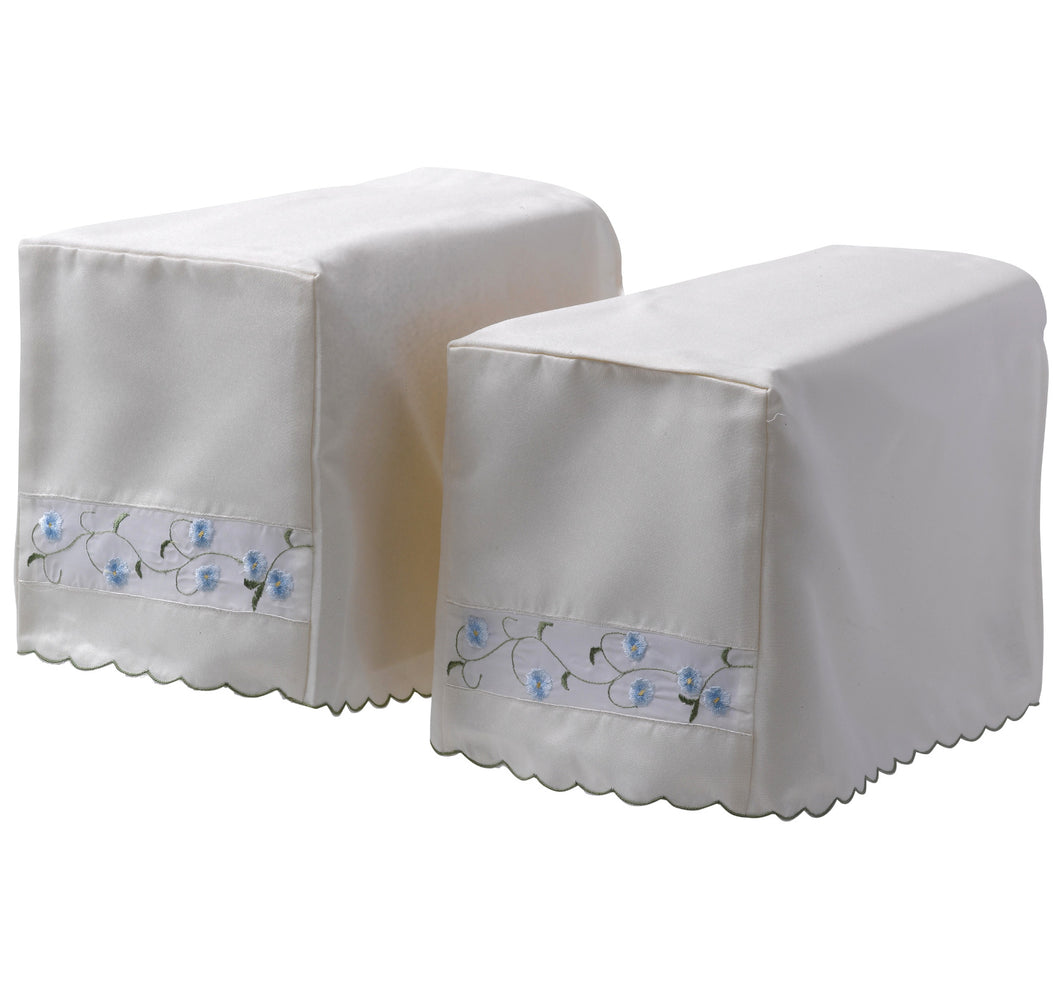 Isabelle Square Arm Caps & Chairback (Blue or Pink)