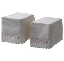 Load image into Gallery viewer, Isabelle Floral Square Arm Cap Pair &amp; Chair Back Set (Blue or Pink)