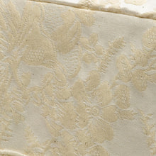 Load image into Gallery viewer, Jacquard Macrame Square Arm Caps with Floral Lace Trim (Cream)