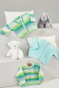 James Brett Double Knitting Pattern - Baby Sweater & Cardigans (JB885)