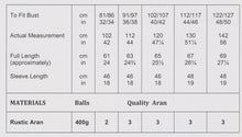 Load image into Gallery viewer, James Brett Aran Knitting Pattern Ladies Expert Knit Cable Detail Sweater JB892
