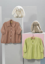 Load image into Gallery viewer, James Brett Double Knit Knitting Pattern Baby Jacket &amp; Dress JB897