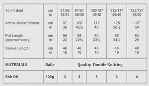 James Brett Double Knitting Pattern Ladies Expert Knit Wrap Over Sweater JB898