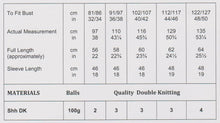 Load image into Gallery viewer, James Brett Double Knitting Pattern Ladies Intermediate Knit Sweater JB899