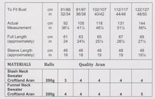 Load image into Gallery viewer, James Brett Aran Knitting Pattern Women’s Detailed Sweater (JB910)