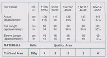 Load image into Gallery viewer, James Brett Aran Knitting Pattern Womens Long Cardigan (JB911)
