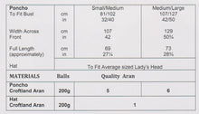 Load image into Gallery viewer, James Brett Aran Knitting Pattern Women’s Poncho &amp; Hat (JB913)