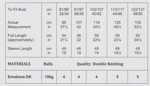 James Brett Double Knit Knitting Pattern Ladies Cardigan (JB921)