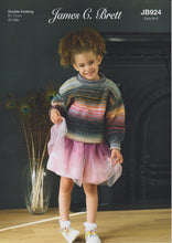 Load image into Gallery viewer, James Brett Double Knit Knitting Pattern Girls Sweater Jumper (JB924)
