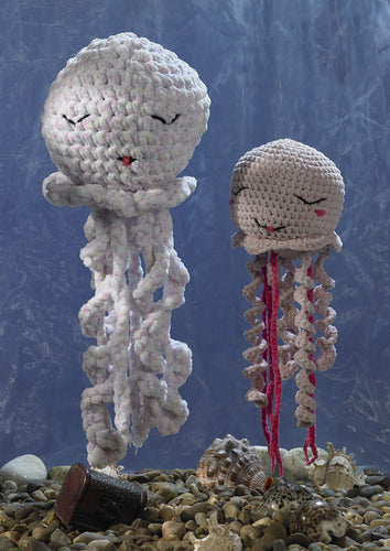 James Brett Chunky Crochet Pattern – Jasmine & Joy Jellyfish Toy JB938