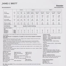 Load image into Gallery viewer, James Brett Double Knitting Pattern Sweaters for Men, Women &amp; Kids (JB940)