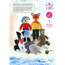 Load image into Gallery viewer, King Cole Joseph Bear Goes Fishing Story Book &amp; Crochet Pattern Booklet