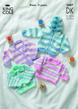 Load image into Gallery viewer, King Cole Kitting Pattern 2887 Double Knit Jacket, Sweaters &amp; Cardigans