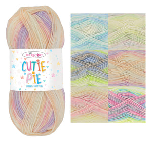 King Cole Cutie Pie DK Antipilling Acrylic Yarn 100g (6 Shades)