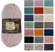 Load image into Gallery viewer, King Cole Fashion Aran Acrylic &amp; Wool Knitting Yarn 400g Ball (Various Shades)