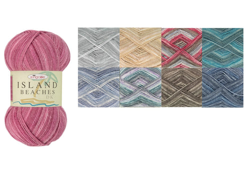 King Cole Island Beaches DK Acrylic Mix Yarn 100g Ball (8 Shades)