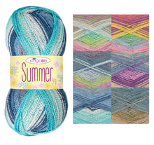 Load image into Gallery viewer, King Cole Summer 4ply Yarn 100g Ball (6 Shades)