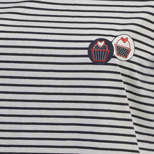 Load image into Gallery viewer, Ladies Striped Cupcake Detail Pyjamas S - XL (Navy Blue or Red)