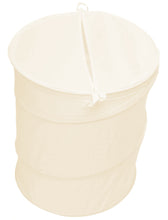 Load image into Gallery viewer, Collapsible Laundry Basket with Split Lid Lightweight Cream Pop-Up Hamper, 44cm x 55