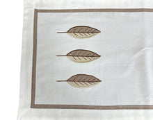Load image into Gallery viewer, Brown Leaf Design Table Runner 13” x 31”