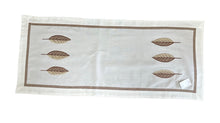 Load image into Gallery viewer, Brown Leaf Design Table Runner 13” x 31”