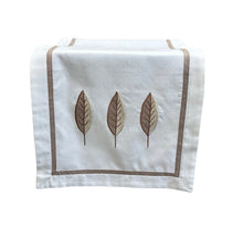 Load image into Gallery viewer, Brown Leaf Design Table Runner 13” x 31”