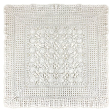 Load image into Gallery viewer, Lewis Crochet Tablecloth - 36" Square (Natural or White)