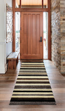Load image into Gallery viewer, Linea Striped Machine Washable Rug or Runner 2 Colours