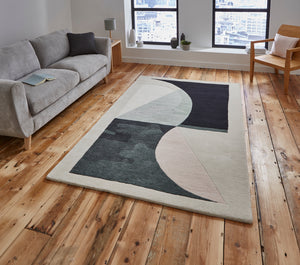 Michelle Collins 100% Wool Geometric Abstract Designer Rugs (Various Designs)