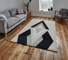 Load image into Gallery viewer, Michelle Collins 100% Wool Geometric Abstract Designer Rugs (Various Designs)