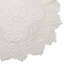 Load image into Gallery viewer, Pair of Floral Monica Lace Large Doilies (20&quot; Round)