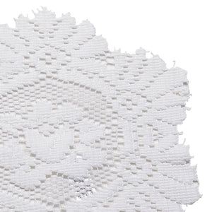 Pack of 6 Floral Monica Lace Round Doilies (8" or 12")