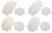 Load image into Gallery viewer, Pack of 6 Floral Monica Lace Round Doilies (8&quot; or 12&quot;)