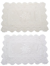 Load image into Gallery viewer, Monica Lace Pack of 2 Traycloths - 16" x 24 (Cream or White)