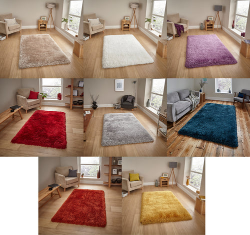 Montana Hand Tufted Thick 8cm Shaggy Pile Rug (Various Colours and Sizes)